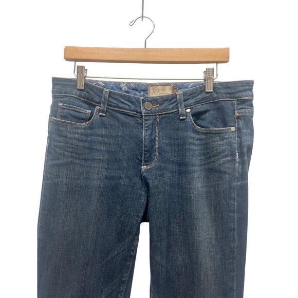 Paige Premium Denim Hollywood Hills Low Rise Bootcut Denim Jeans Sz 31 - Picture 4 of 8